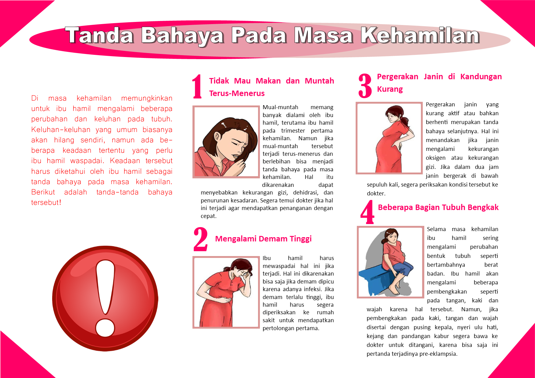 LEAFLET TANDA BAHAYA KEHAMILAN | RSUD